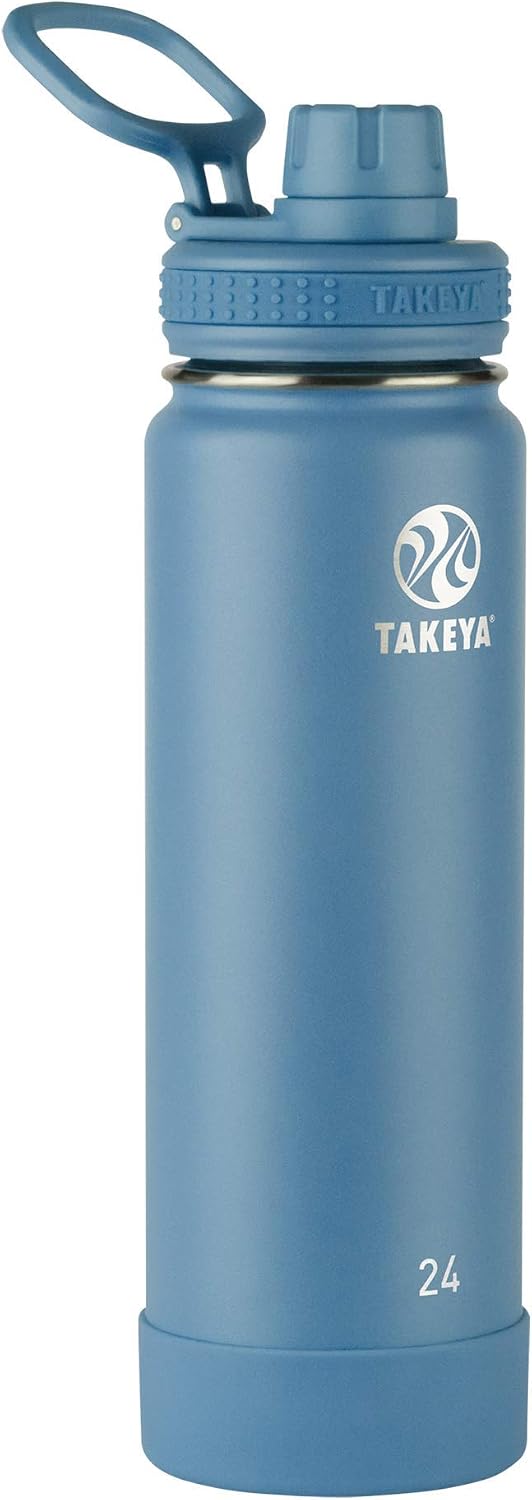 Takeya Actives Botella de agua aislada de acero inoxidable con tapa...