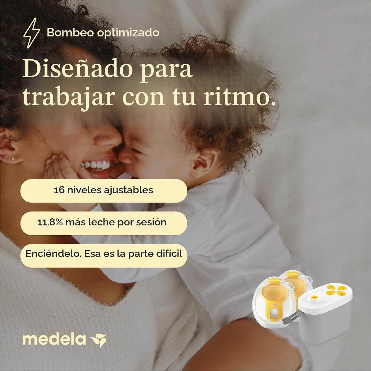 Medela Pump in Style Pro+ Extractor de leche eléctrico manos libres...