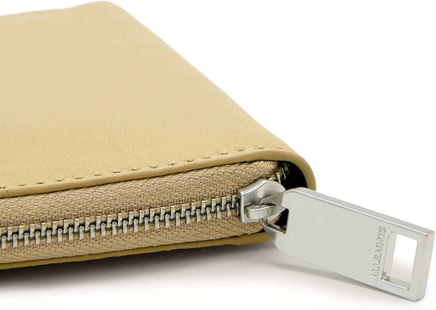 AllSaints Cartera con cremallera hexagonal Lena, Amarillo mellow, C...