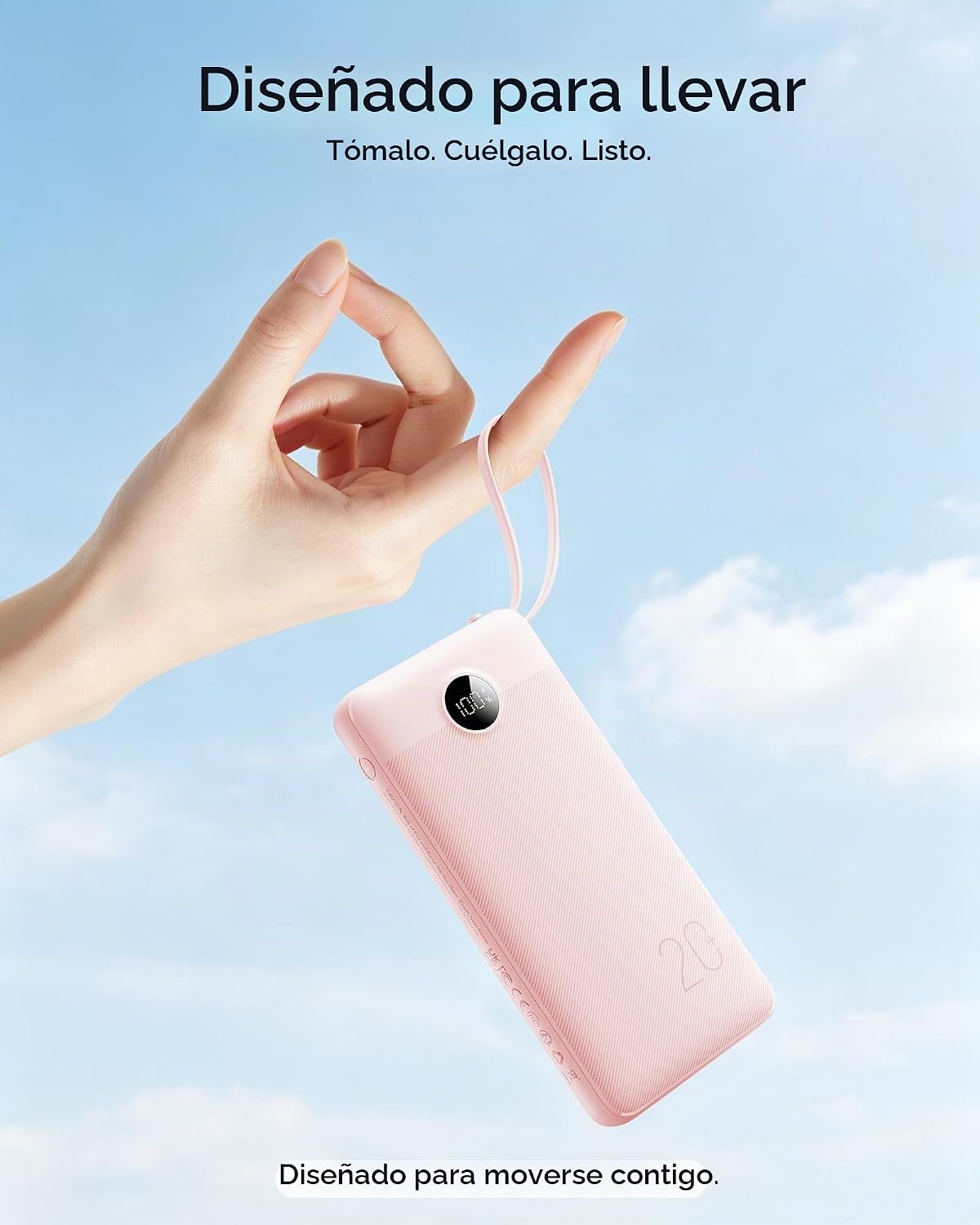 VRURC Cargador portátil Power Bank - 20000 mAh Carga rápida PD 20 W...