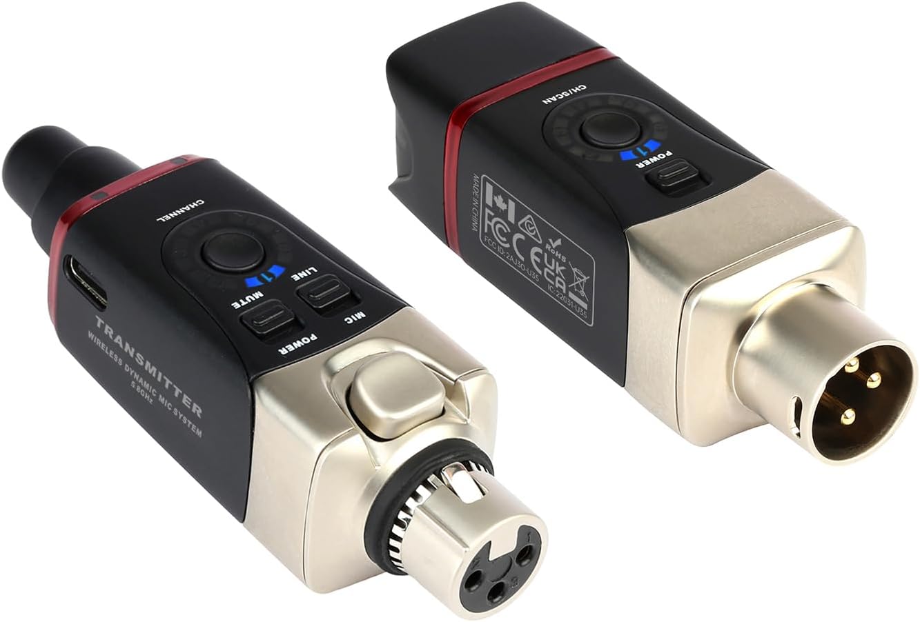Xvive U35 Sistema de Micrófono Inalámbrico 5.8GHz Transmisor XLR In...