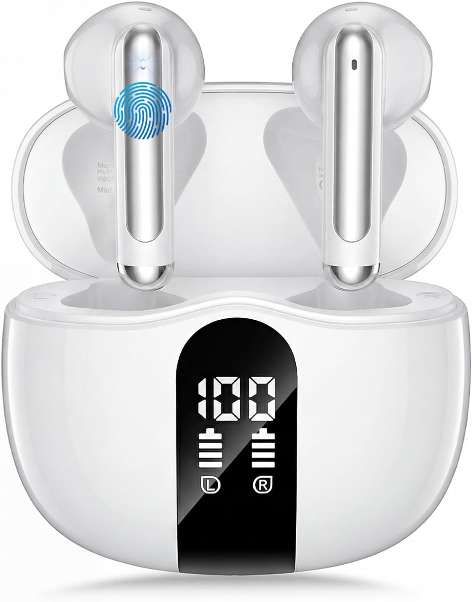 Auriculares inalámbricos, 2026 Bluetooth 5.4 Auriculares estéreo de...