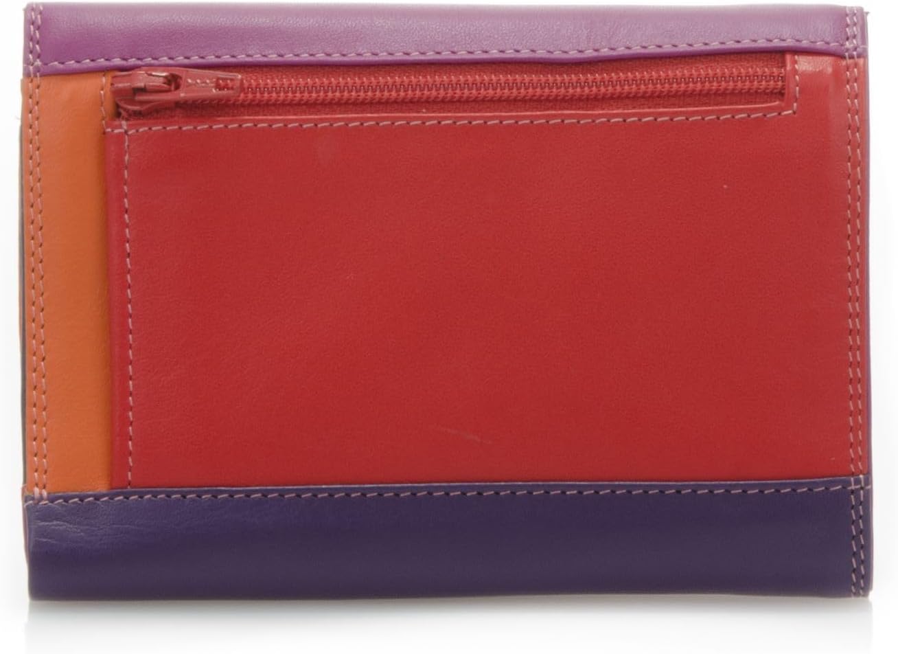mywalit Cartera de cuero con doble solapa, 6 ranuras para tarjetas...