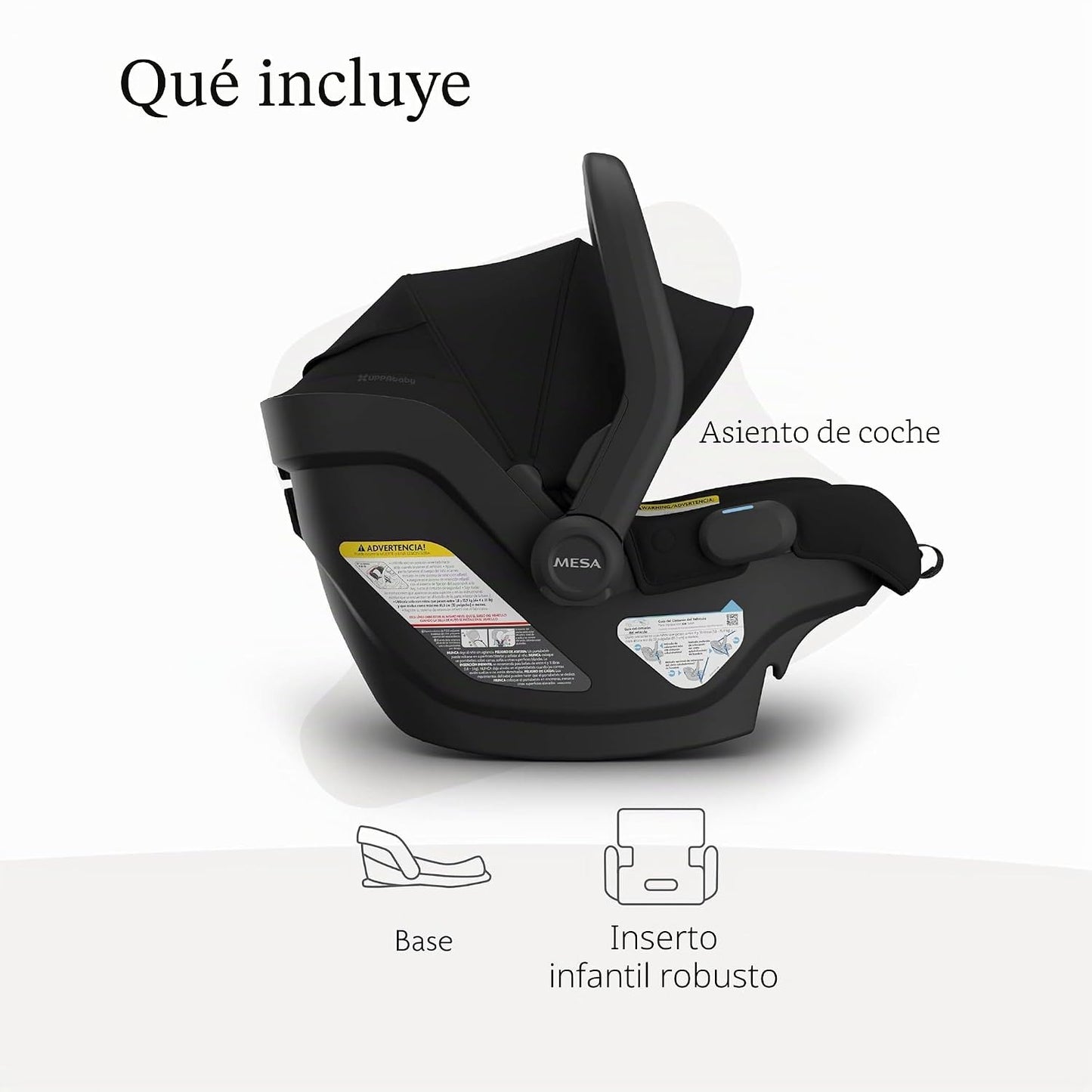 UPPAbaby Mesa V3 - Asiento infantil de automóvil - Fácil instalació...