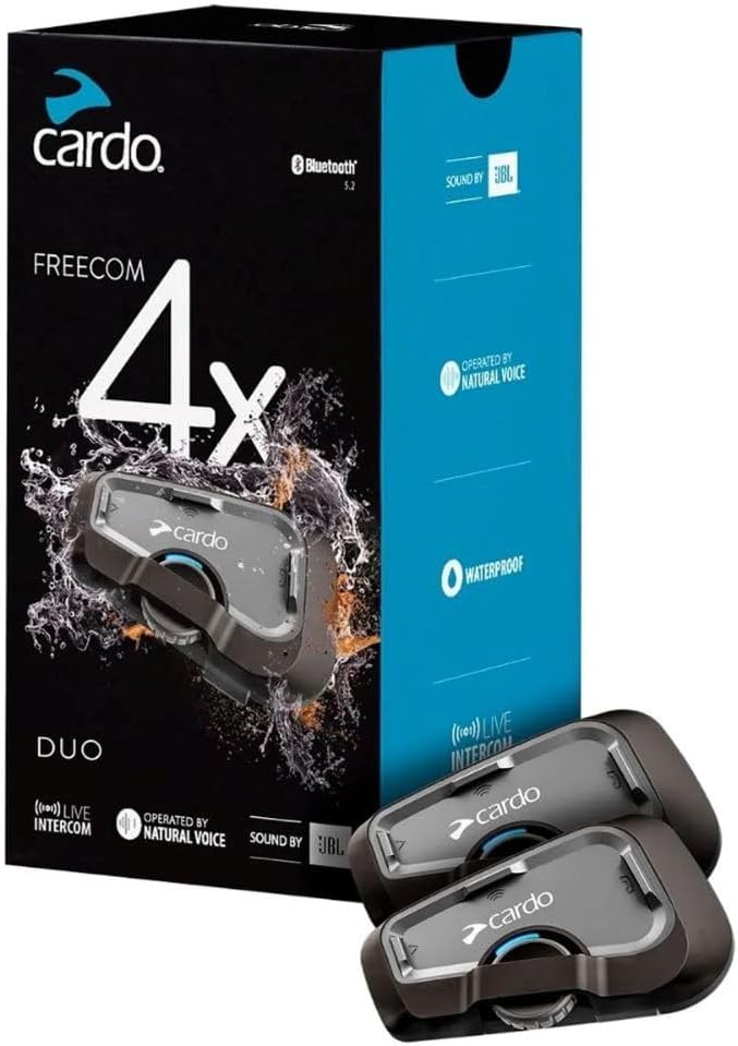 Cardo Systems Freecom 4X - Intercomunicador dual, color negro