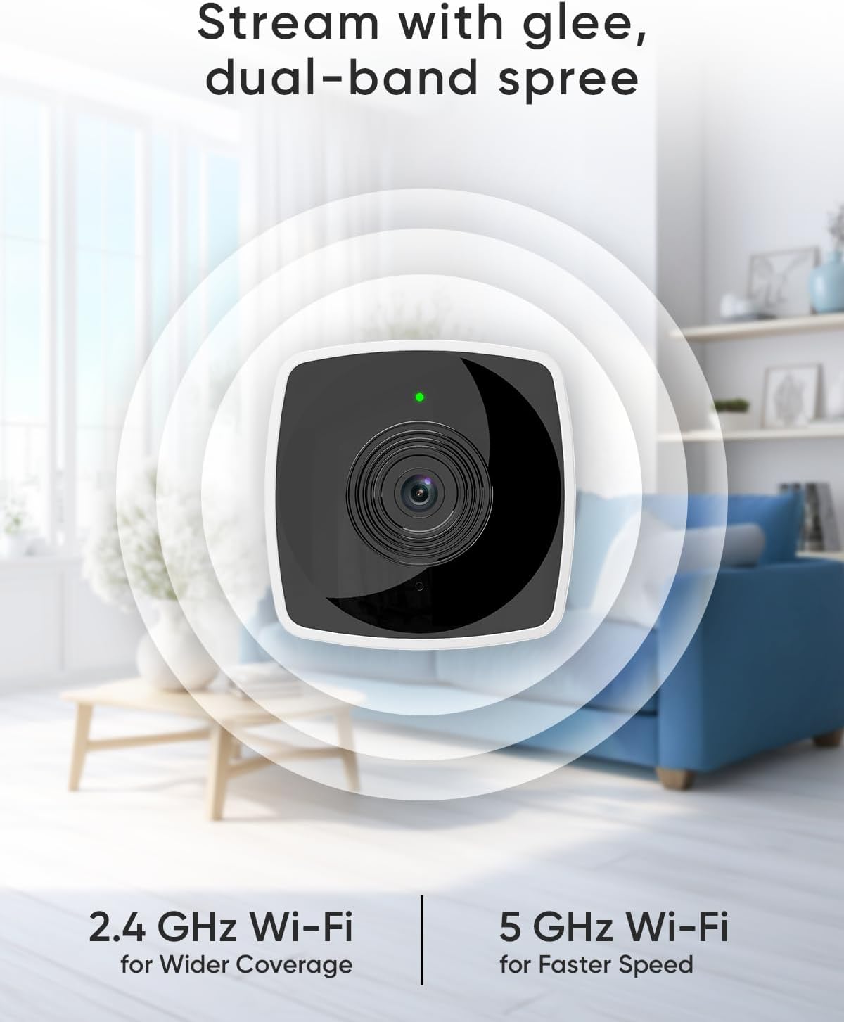 Cámaras blurams para seguridad del hogar 5GHz, cámara interior 2K,...