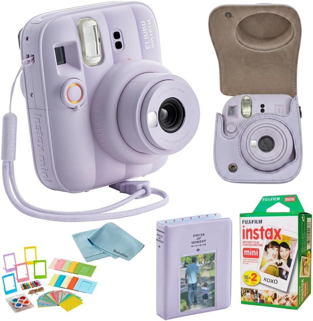 FUJIFILM Instax Mini 13 Dreamy Purple - Paquete de cámara instantán...