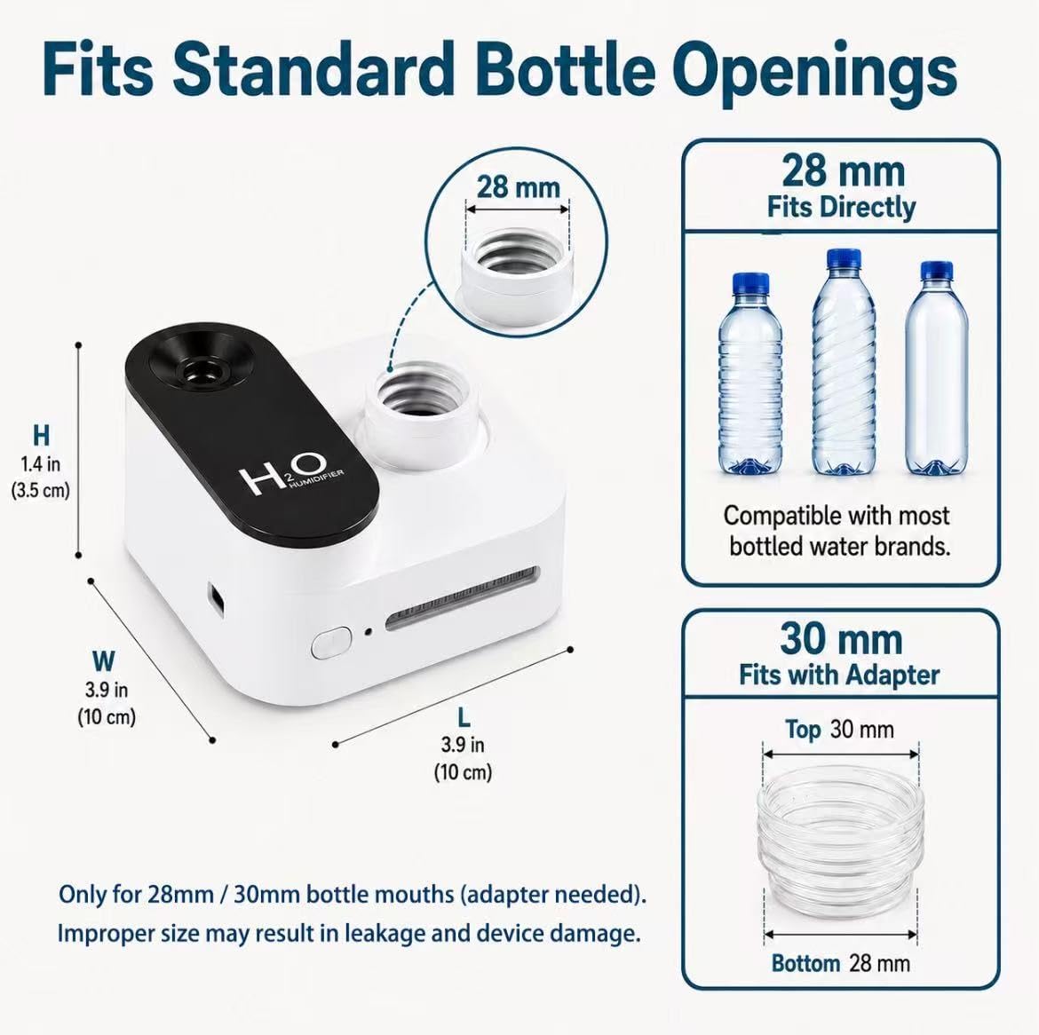 Gmuray Humidificador de viaje, mini niebla fría portátil, recargabl...