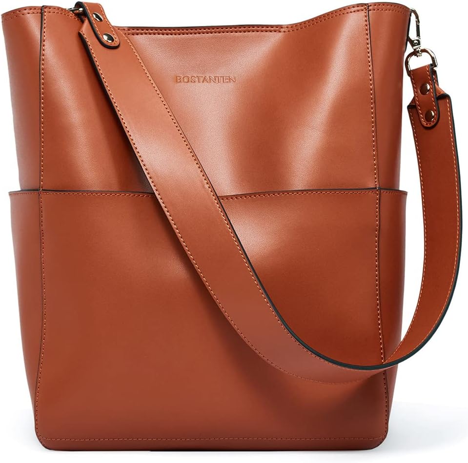 BOSTANTEN - Bolsos de cuero de diseñador para mujer, tipo tote, de...