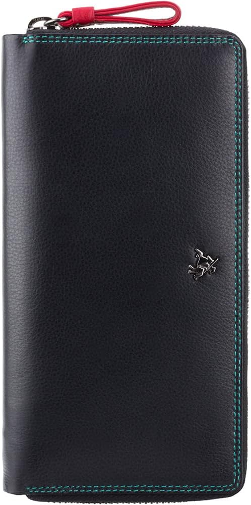 Visconti Bolso de mano de cuero suave multicolor para mujer -Spectr...