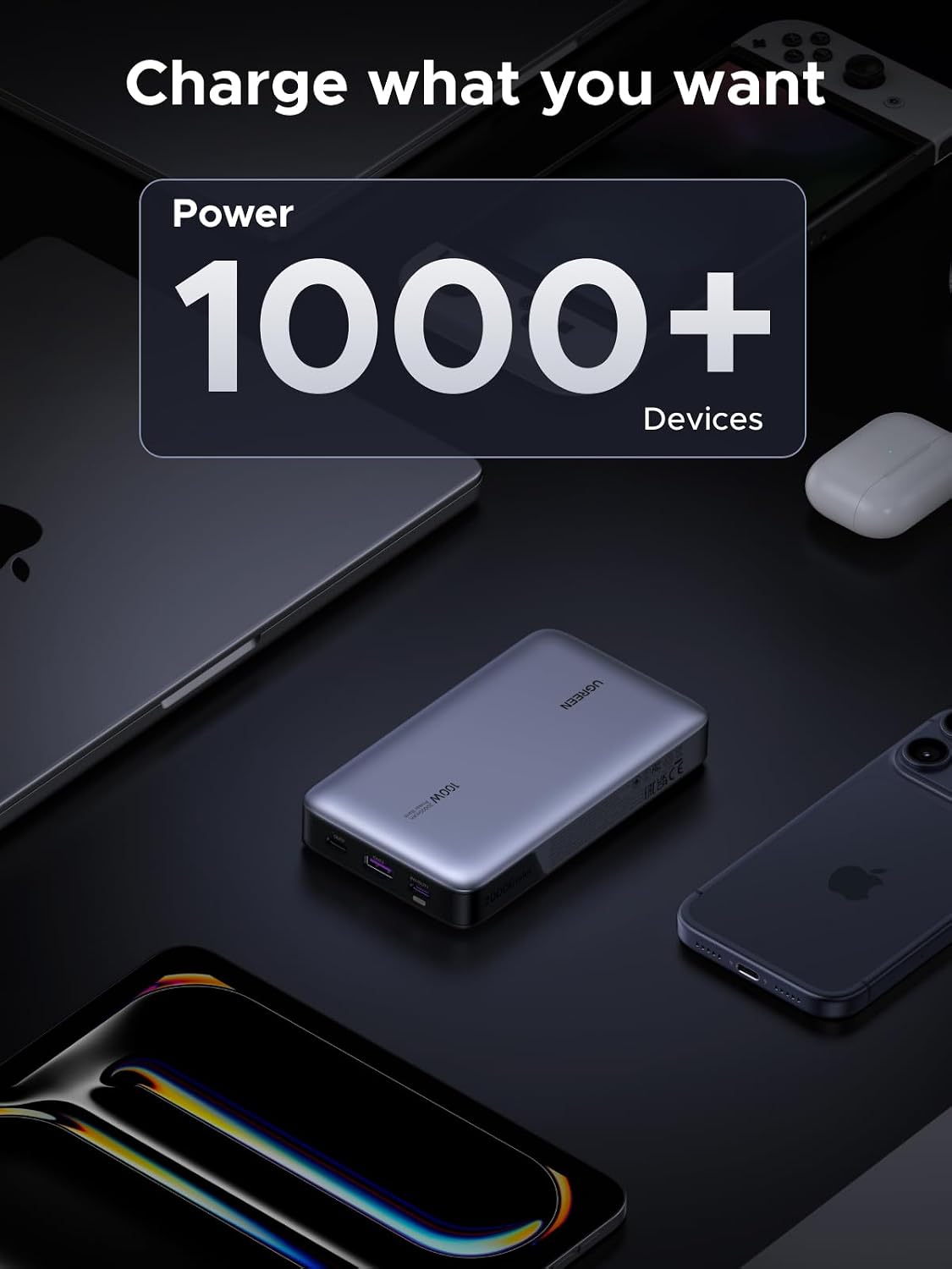 UGREEN Nexode 100W 20000mAh Power Bank, PD Fast para MacBook | Pant...