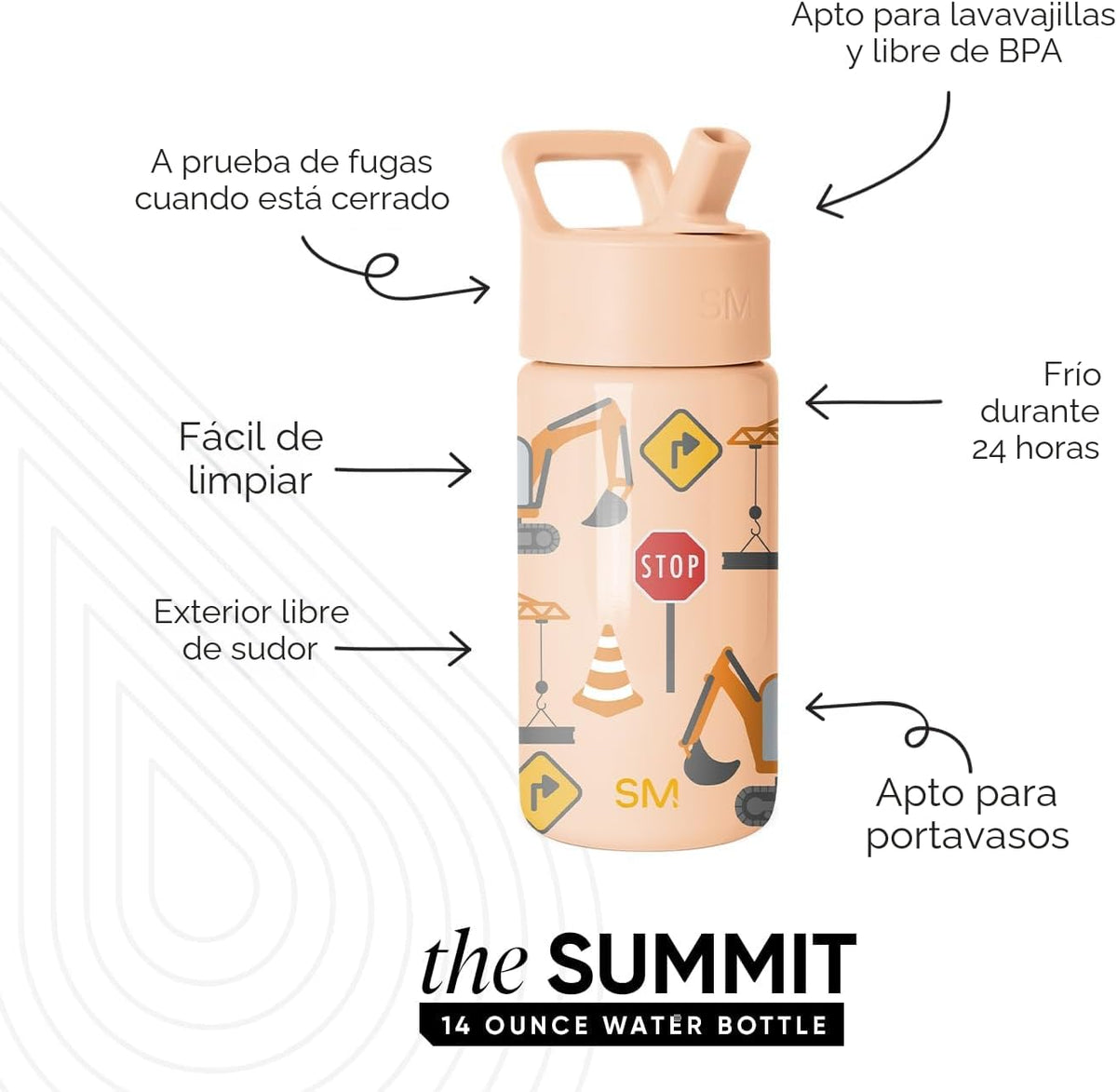 Simple Modern Botella de agua para niños y taza para niños pequeños...