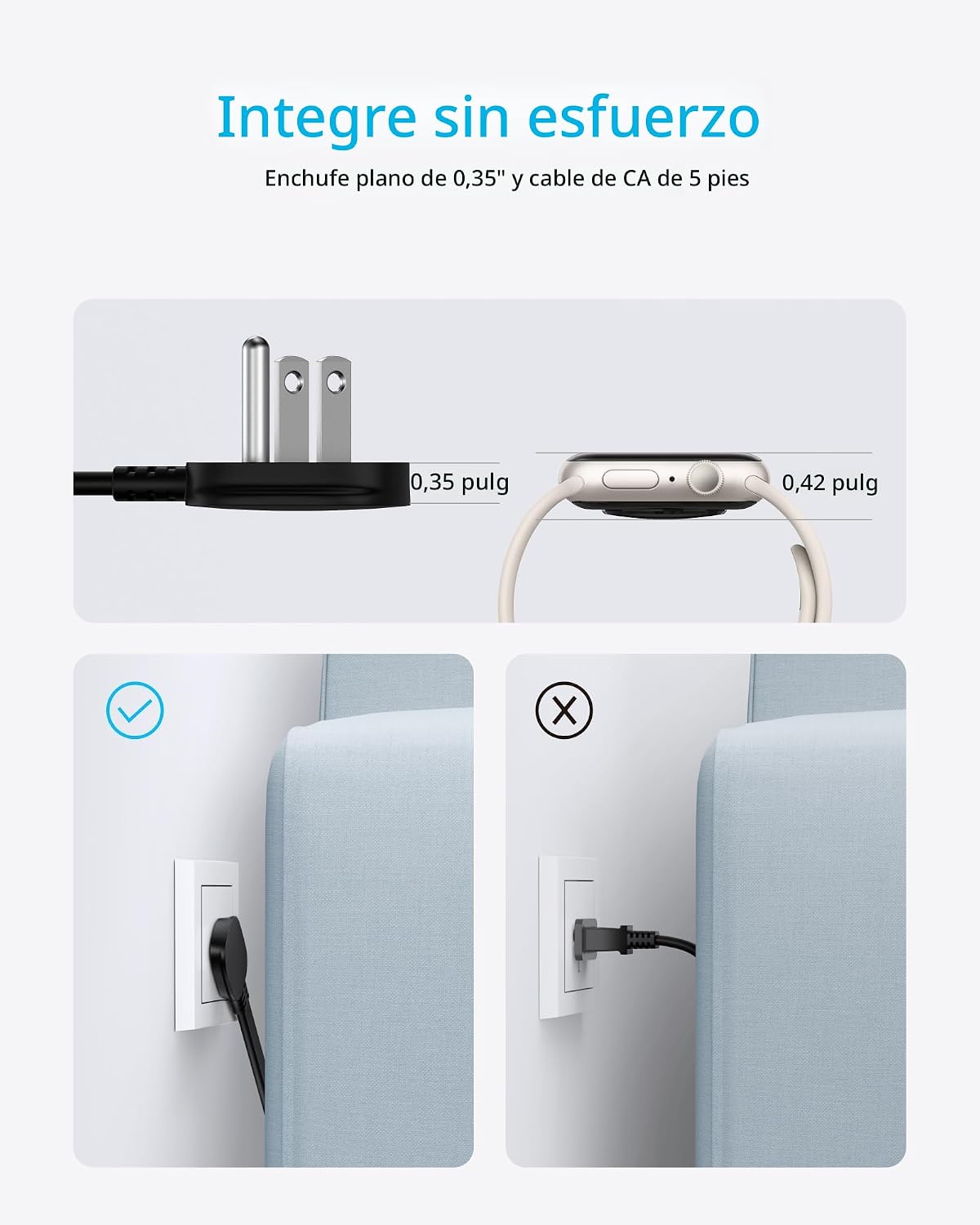 Anker Estación de carga Nano (67W máx.), regleta de alimentación US...