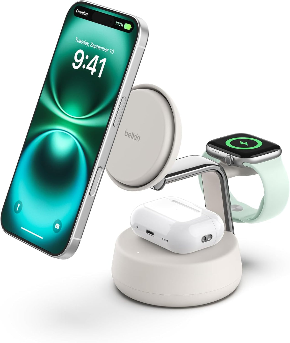 Belkin Estación de carga rápida inalámbrica Qi2.2 25W, cargador de...