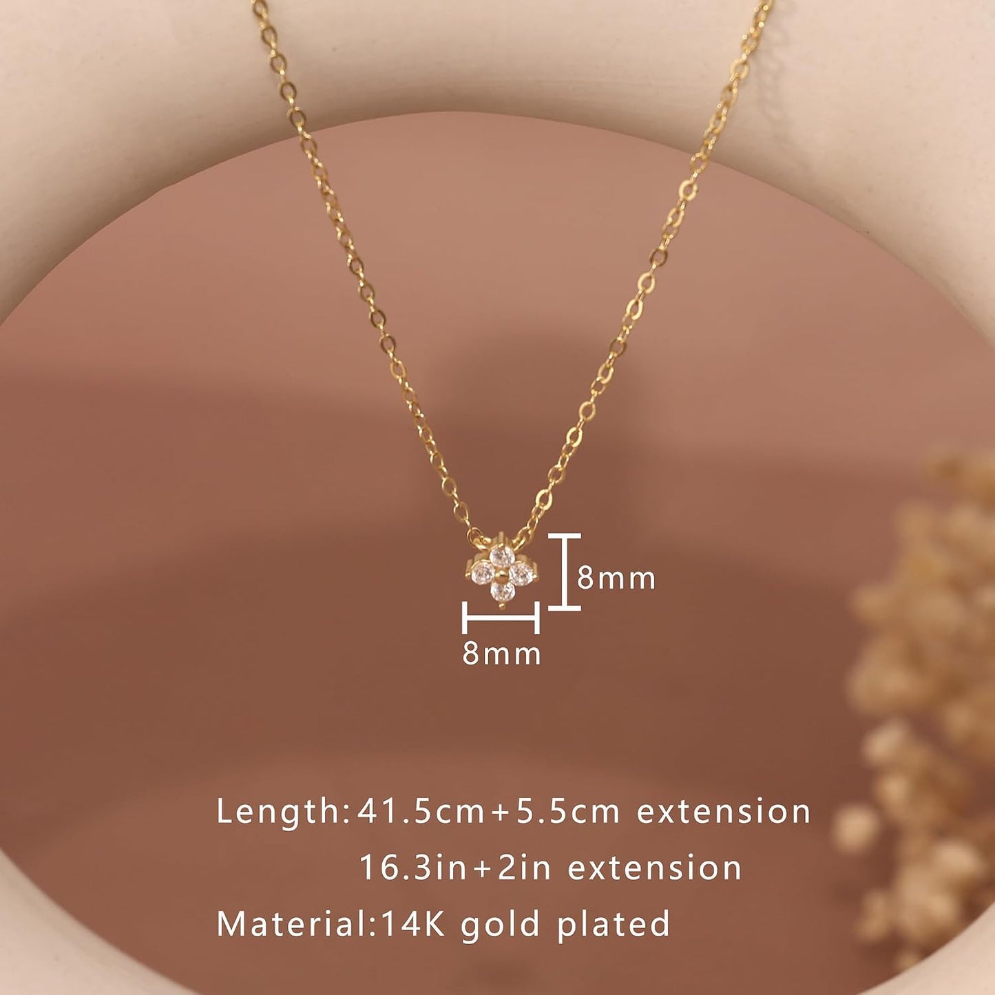 XIXINI Collar de oro para mujer, delicado collar con colgante de tr...