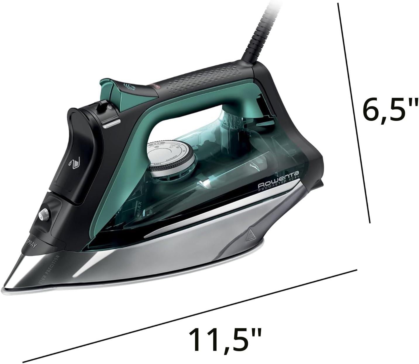 Rowenta Pro Master Plancha de Vapor con Suela de Acero Inoxidable p...