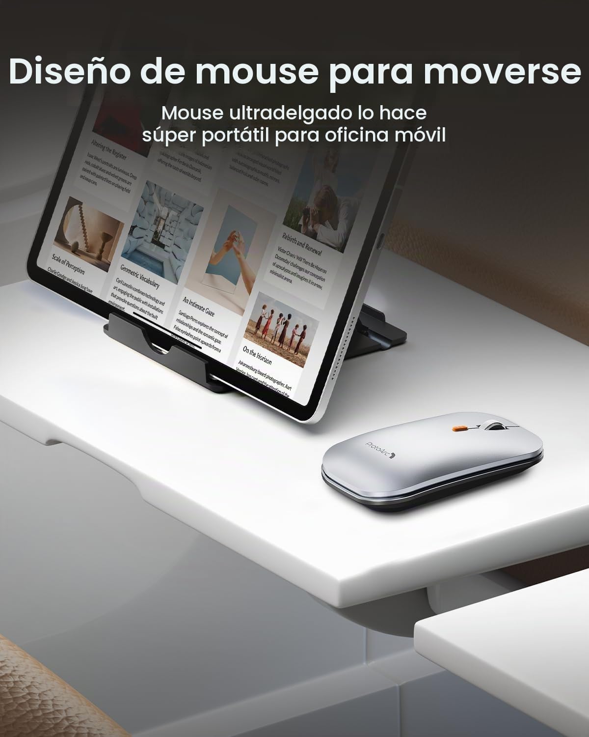 ProtoArc XKM01 - Teclado y mouse plegables, teclado inalámbrico ple...
