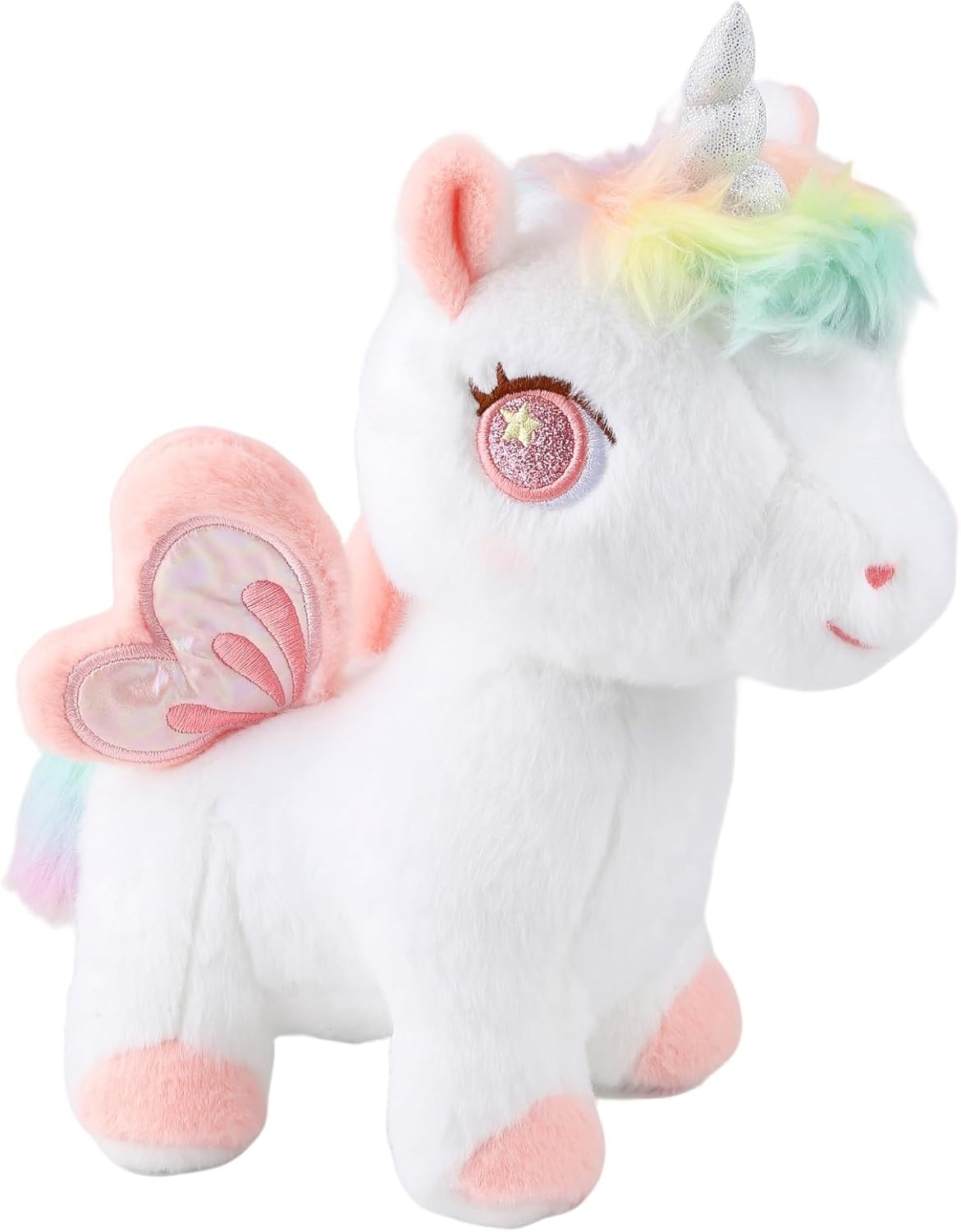Peluche de Unicornio Suave, Juguetes de Unicornio Rosa de Peluche p...