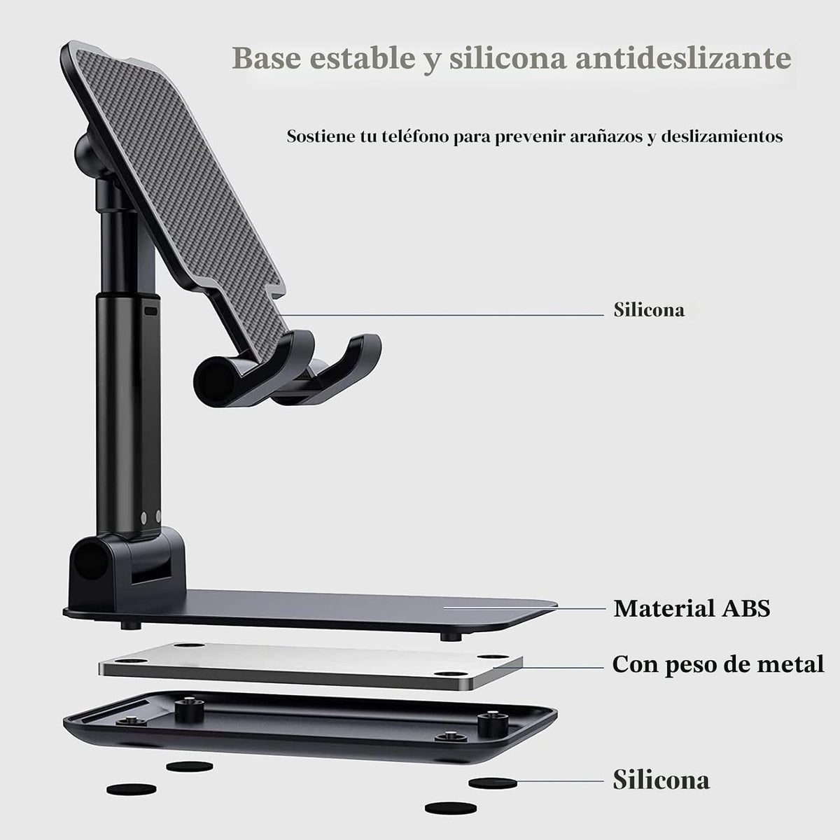 Meetuo 2 piezas de soporte para teléfono celular, soporte para telé...