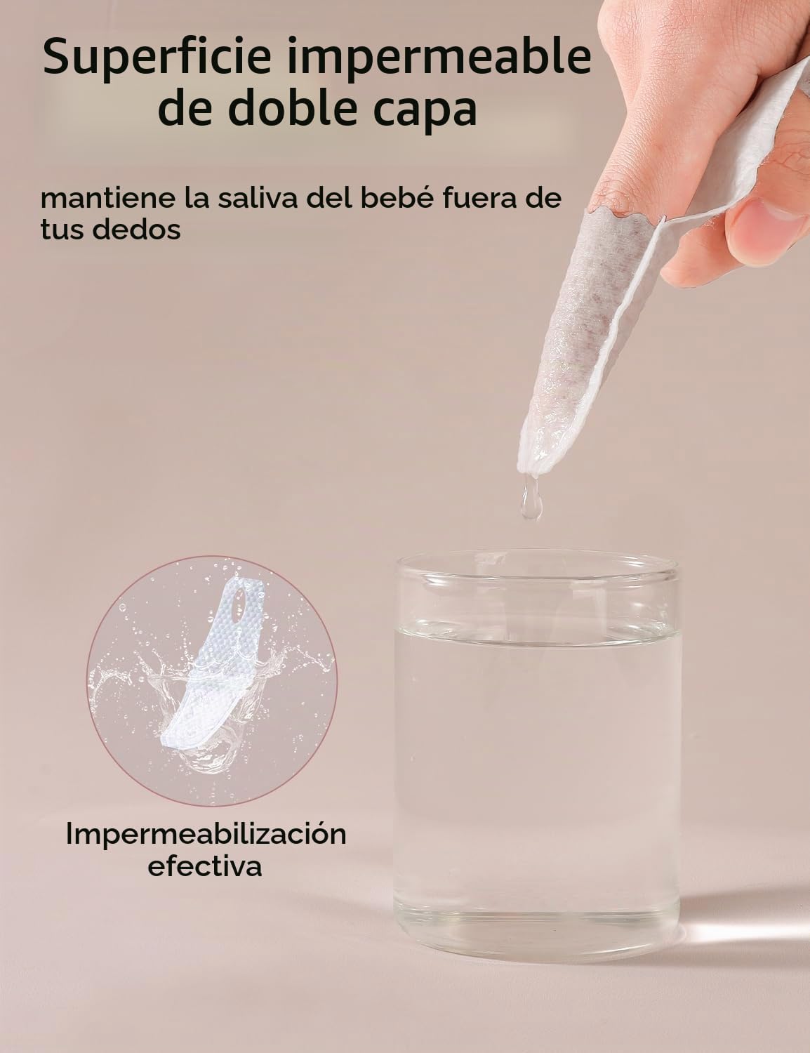 Mokoala Cepillo de dientes para dedos de bebé, toallitas limpiadora...
