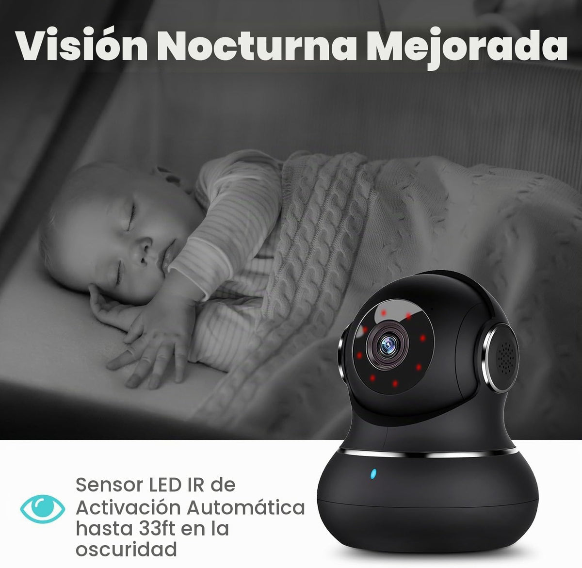 litokam - Cámara de seguridad interior de 5GHz, cámaras de 5MP para...