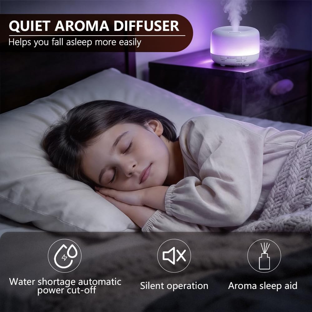 Difusor de aceite esencial, humidificador ultrasónico de niebla frí...