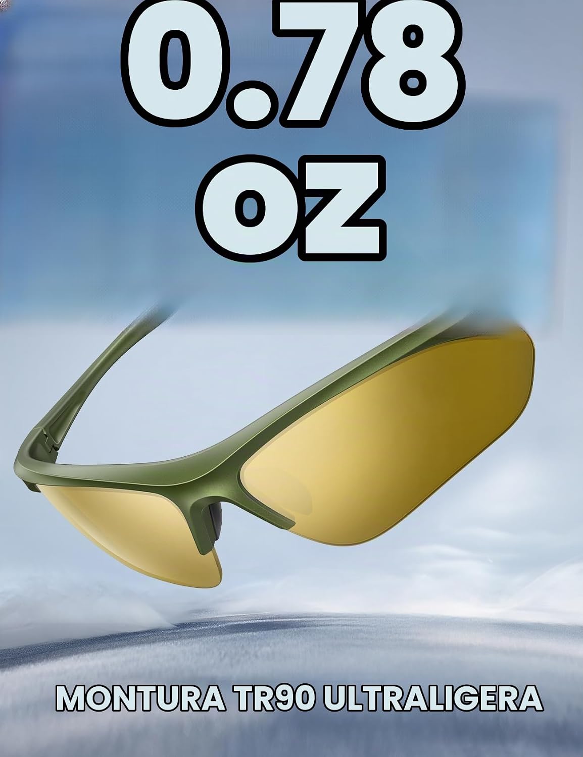 Lamicall Gafas de Sol Deportivas polarizadas de 22 g para Hombres y...