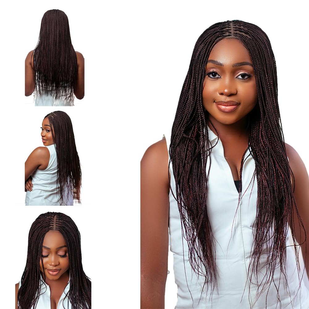 Wow Braids Pelucas trenzadas, peluca trenzada de micro millones, co...