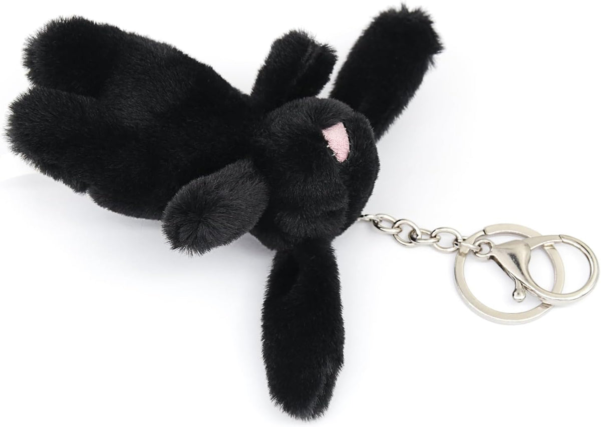 Miokkley Lindo llavero de peluche de conejo para mochila, mini llav...