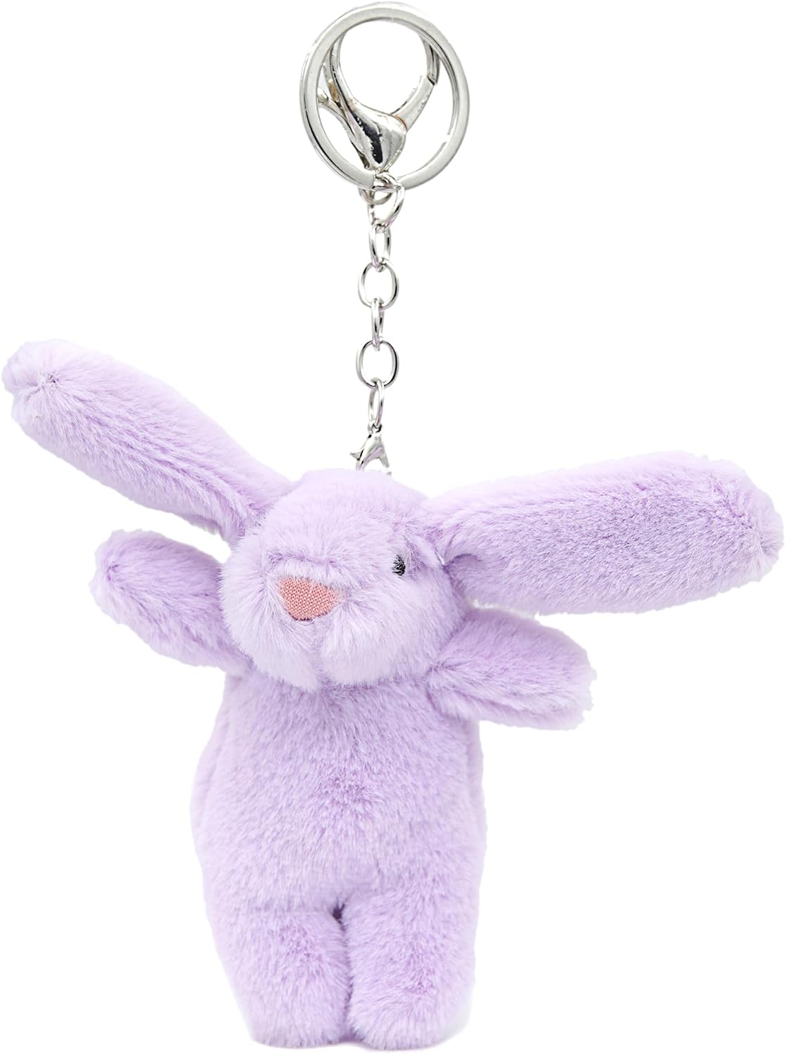 Miokkley Lindo llavero de peluche de conejo para mochila, mini llav...
