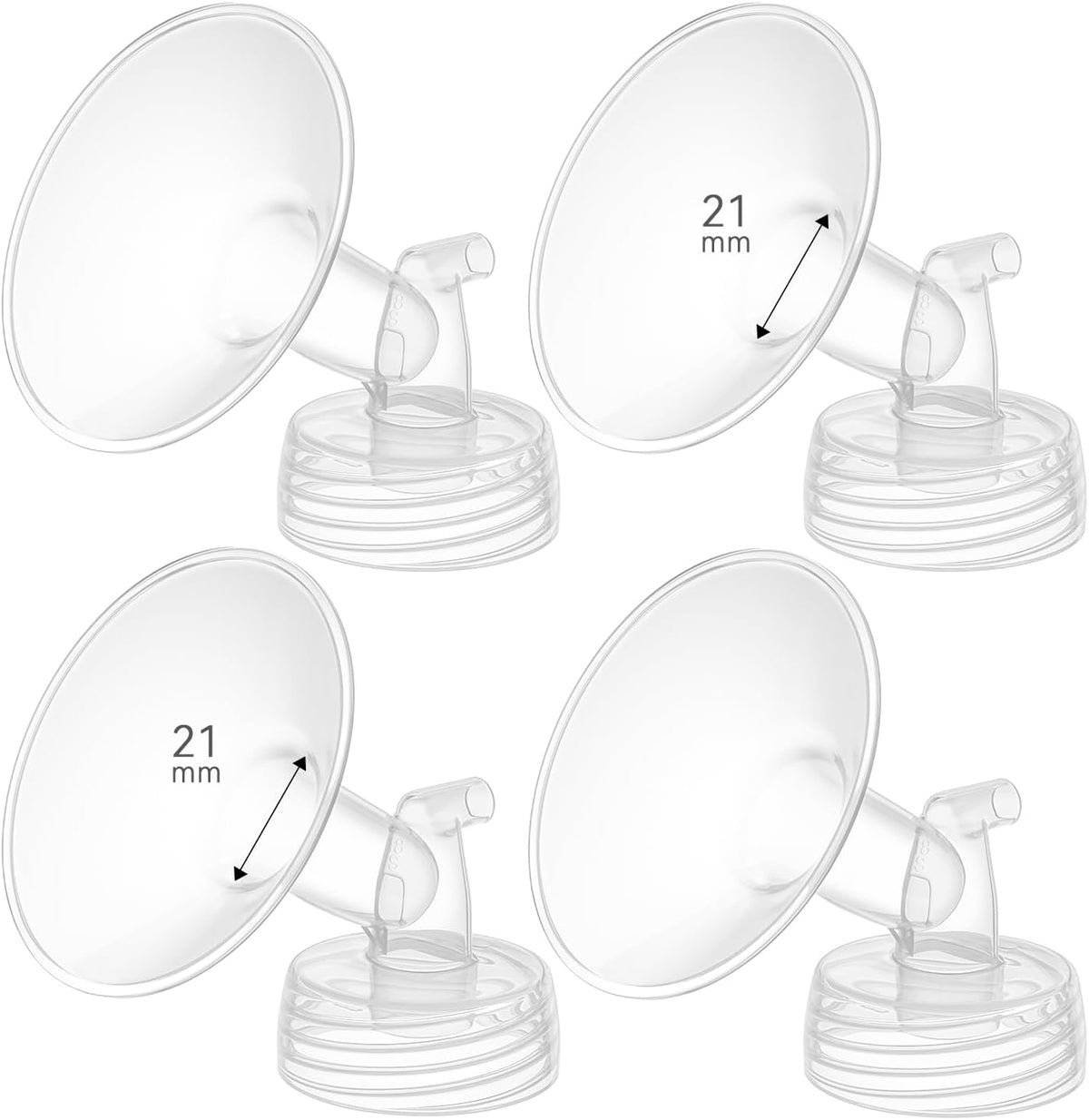 TOVVILD - Insertos de brida para extractor de leche de 0.827 in, co...