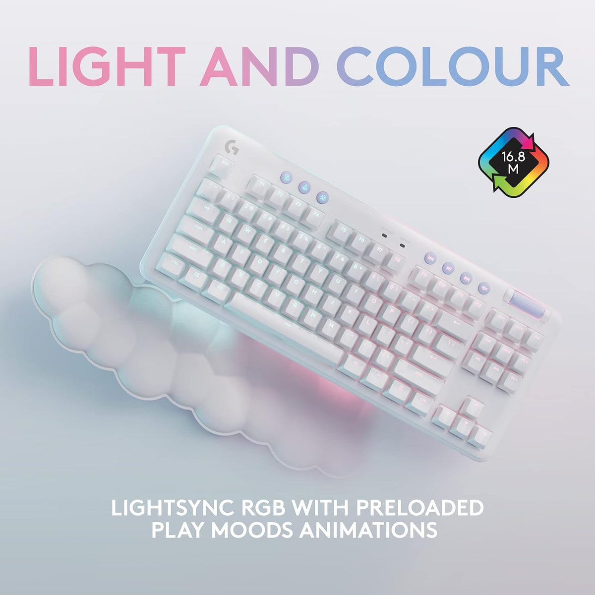 Teclado mecánico inalámbrico Logitech G715 para juegos con LIGHTSYN...