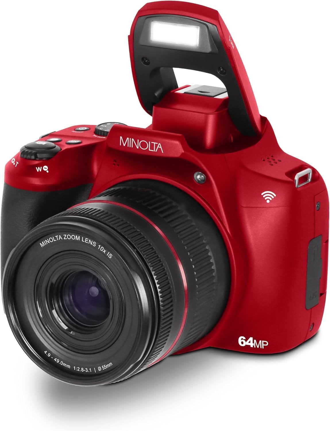 Minolta MNB10Z Cámara puente 4K de 64MP, zoom óptico 10X, LCD abati...