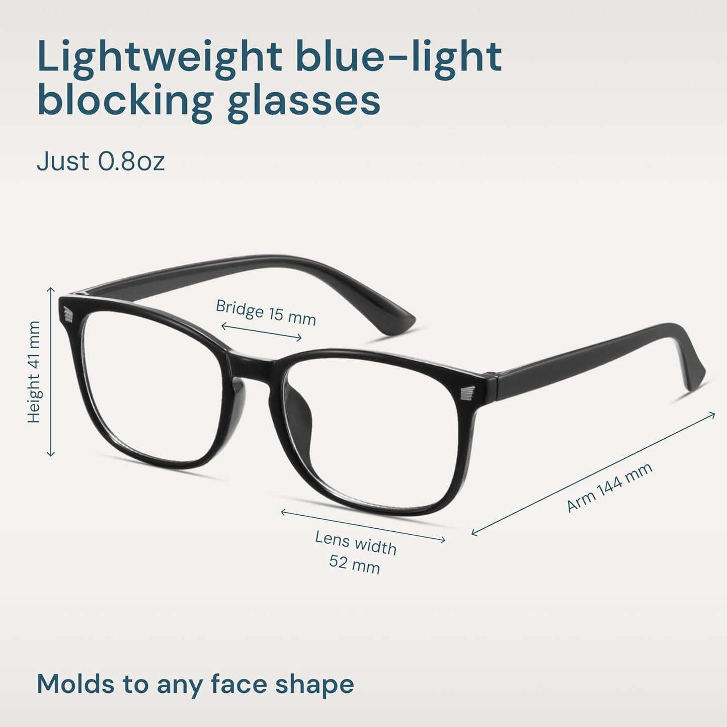 Gaoye Marcos de gafas para hombres – Gafas cuadradas con bloqueo de...