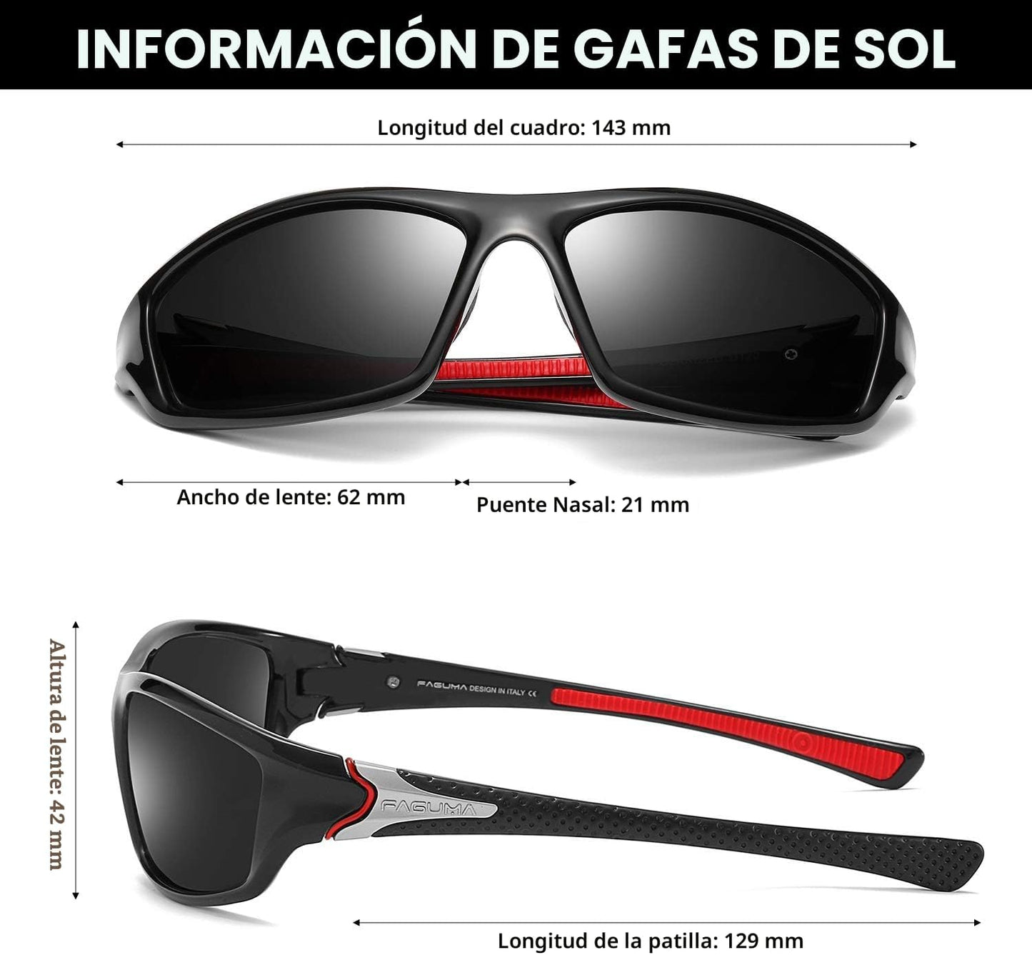 Gafas de sol polarizadas para hombre, ciclismo, conducir, pesca, 10...