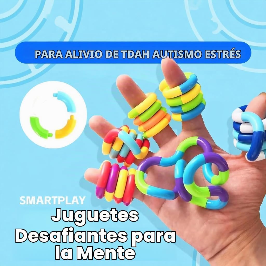 Juguetes antiestrés silenciosos y giratorios, 8 unidades para adult...