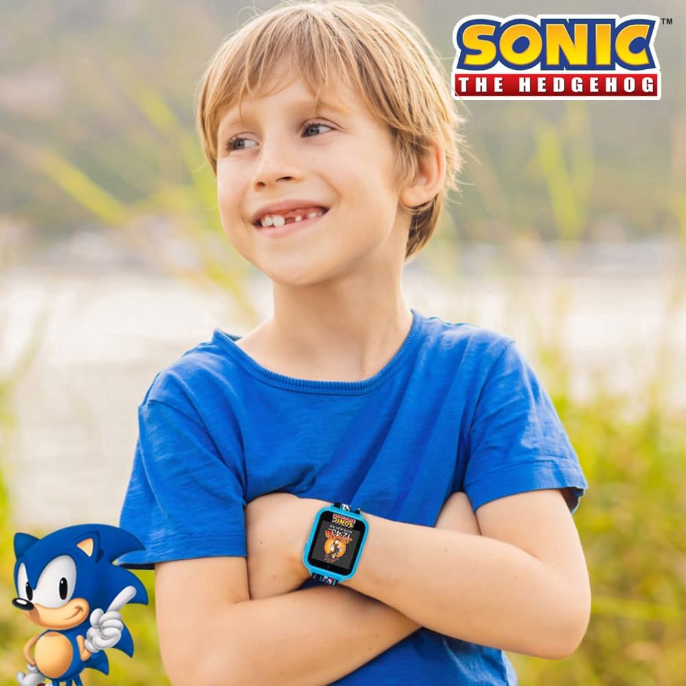 Accutime Reloj inteligente educativo SEGA Sonic The Hedgehog azul c...