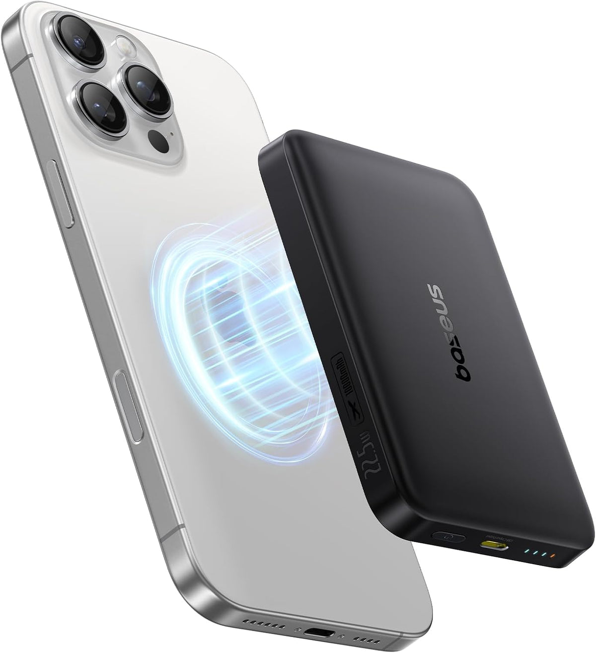 Baseus Cargador Portátil para MagSafe, Certificado Qi2 15W Banco de...
