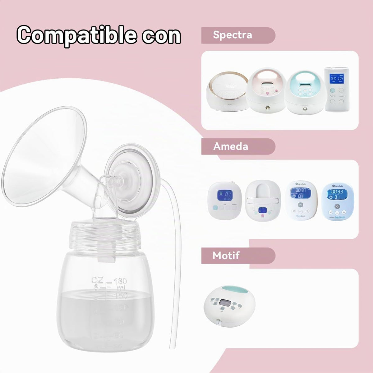 Kit de piezas de extractor de leche compatible con Spectra S1 S2 9...