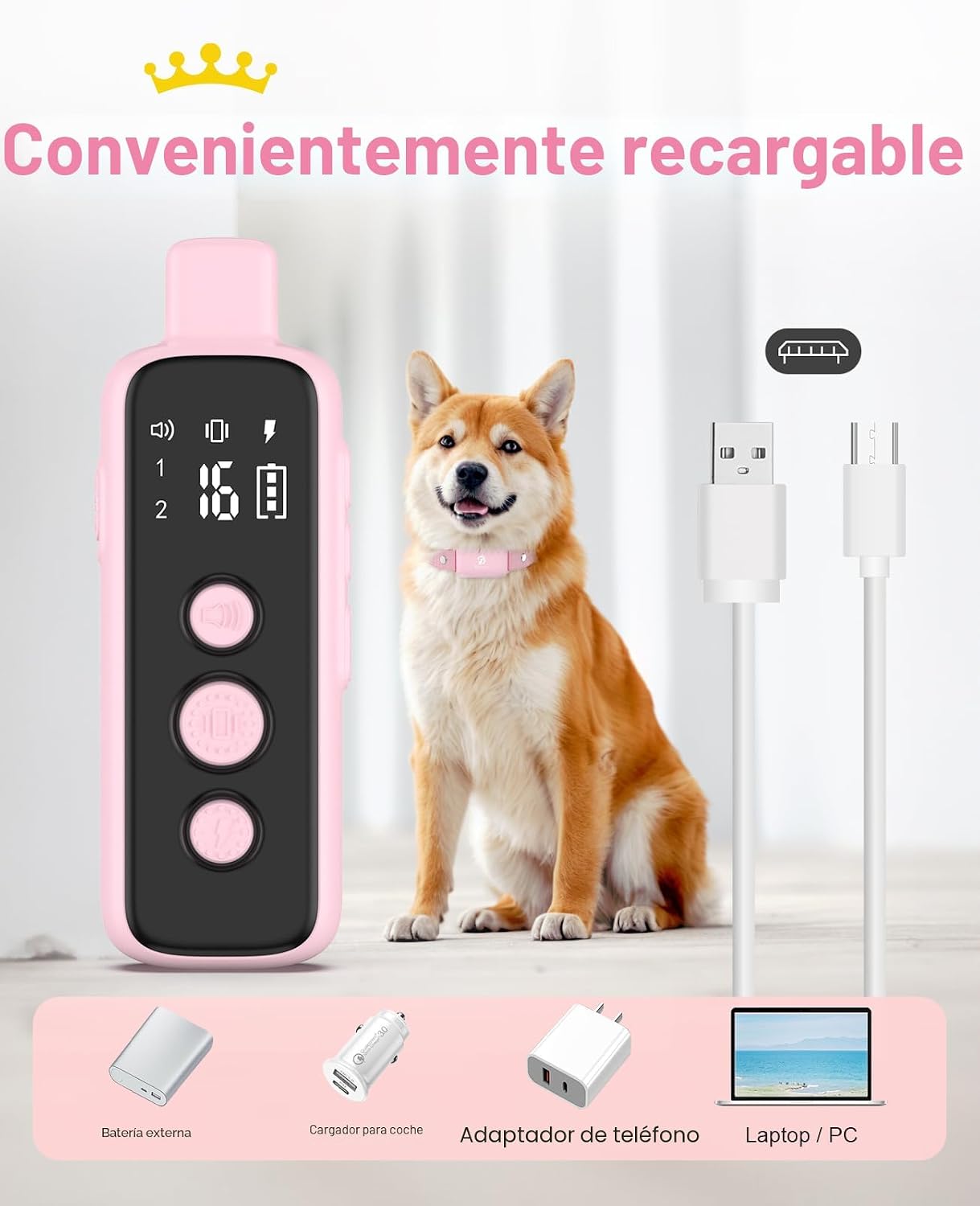 Bousnic Collar de choque para perros \u2013 Collar de entrenamiento...