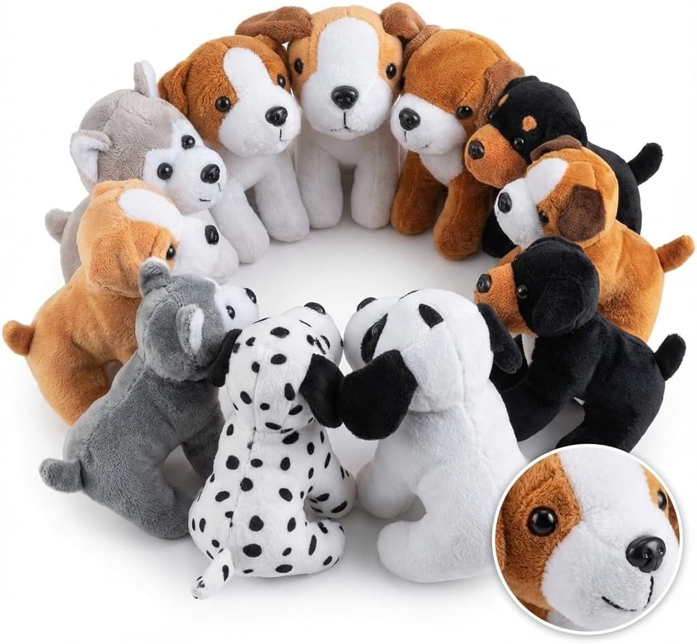 Bedwina Cachorros de peluche \u2013 (paquete de 36) animales de pel...