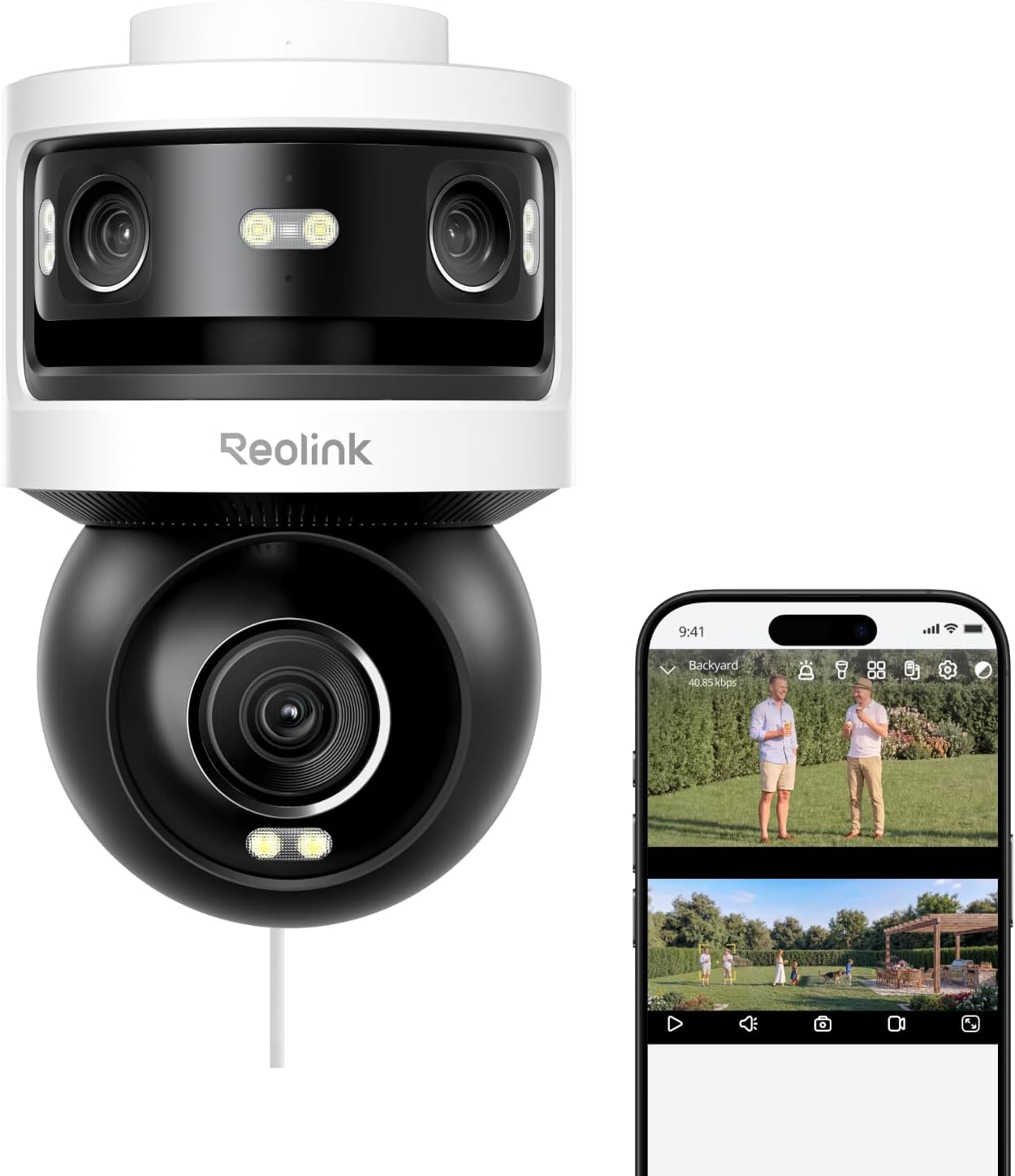 REOLINK OMVI 3i PoE Cámara de seguridad PoE de triple lente con seg...