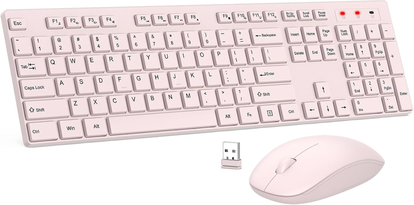 Combo de teclado y mouse inalámbrico, EDJO, teclado y mouse USB ina...