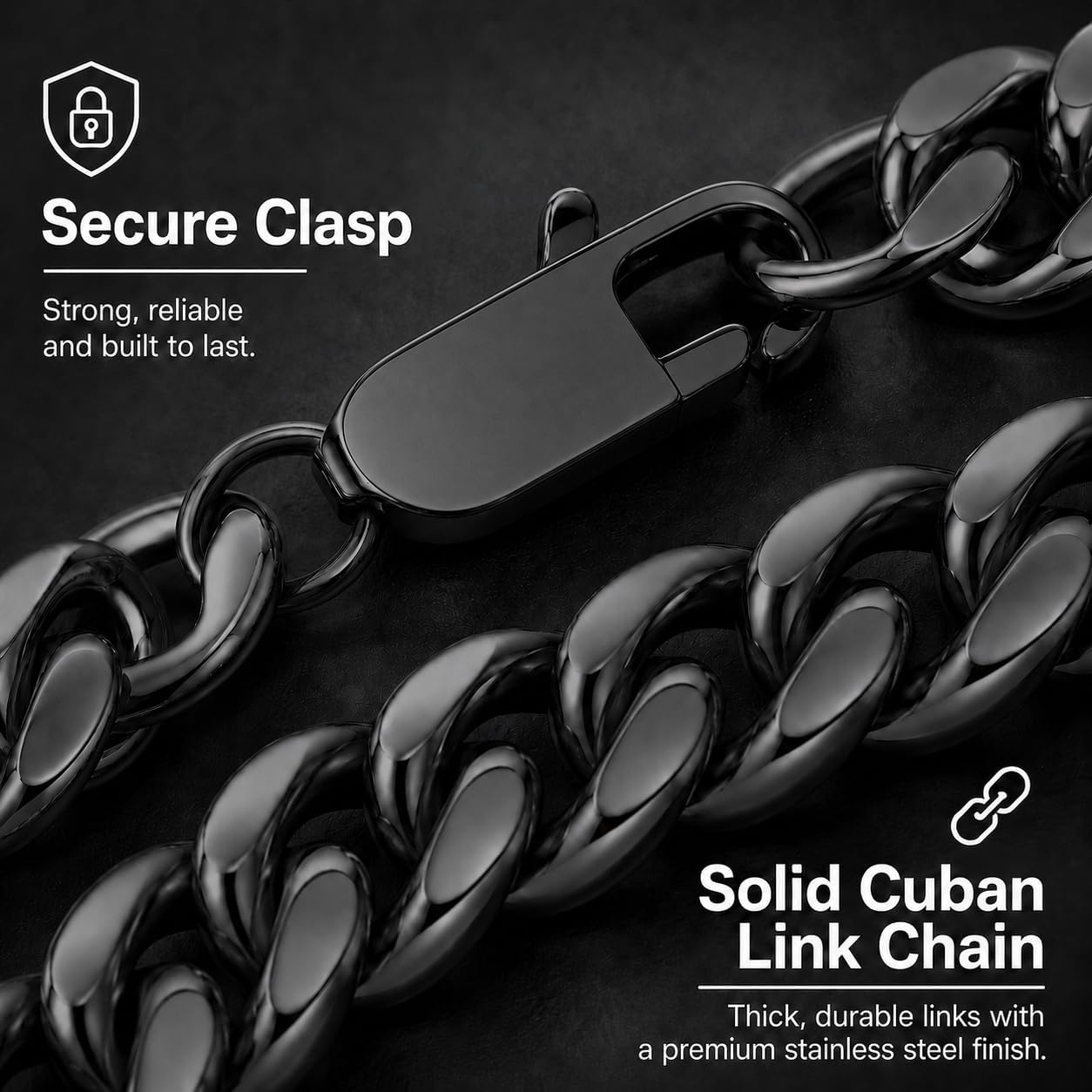 sikn Pulsera inspiradora de eslabones cubanos de acero inoxidable p...