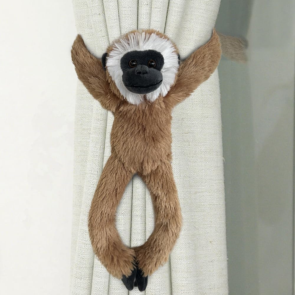 Hideekoog Monos de peluche colgantes, 2 piezas de mono chimpancé, h...