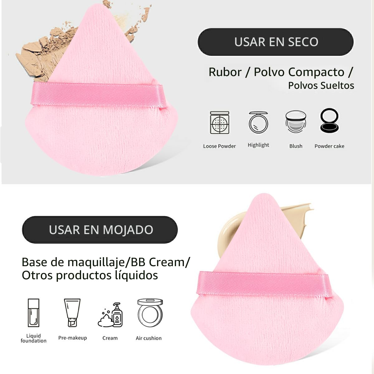 MAANGE Juego de 49 Brochas de Maquillaje, Set de Herramientas de Ma...