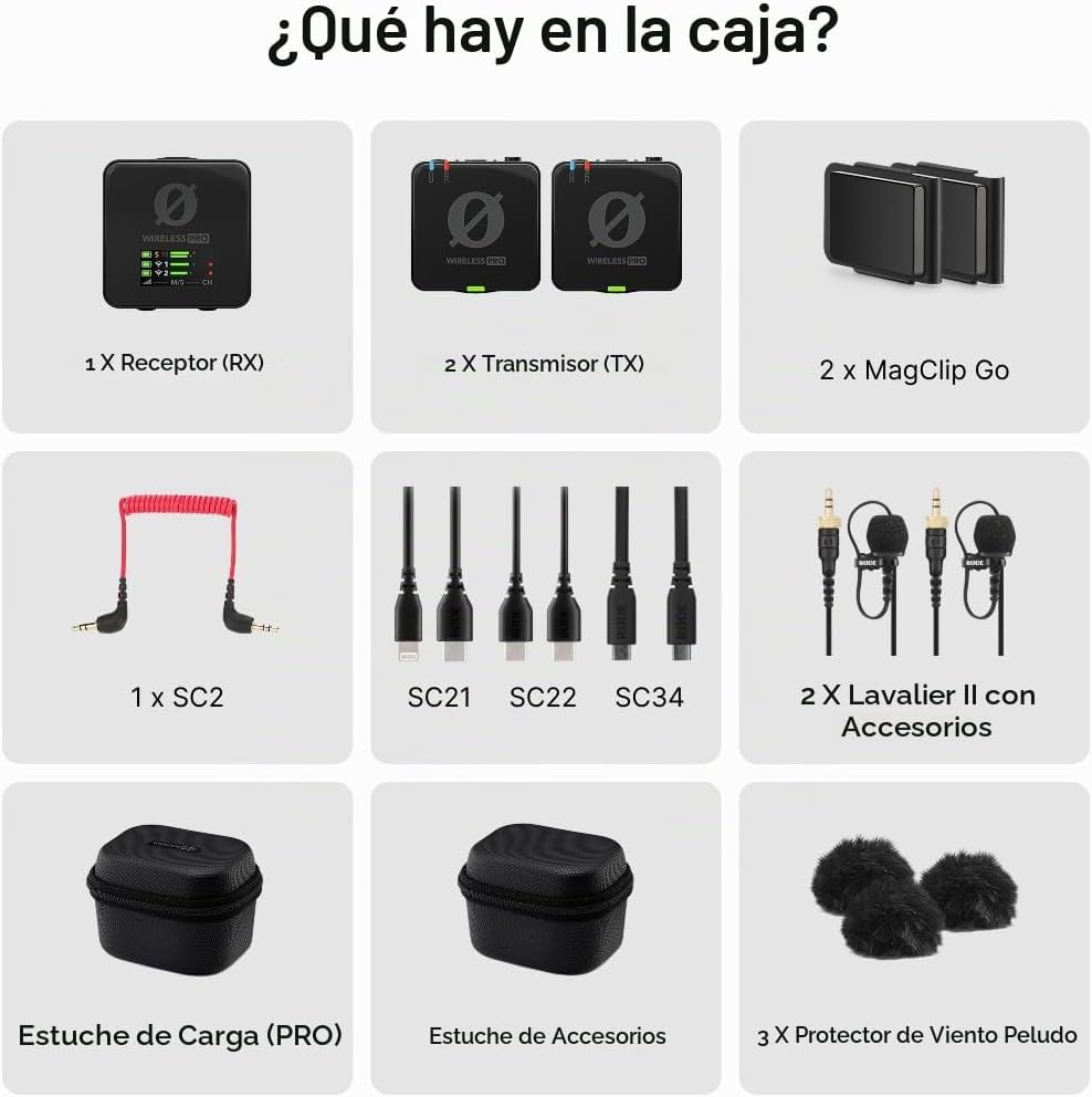 Sistema de Micrófono Inalámbrico Compacto RØDE Wireless PRO con Cód...