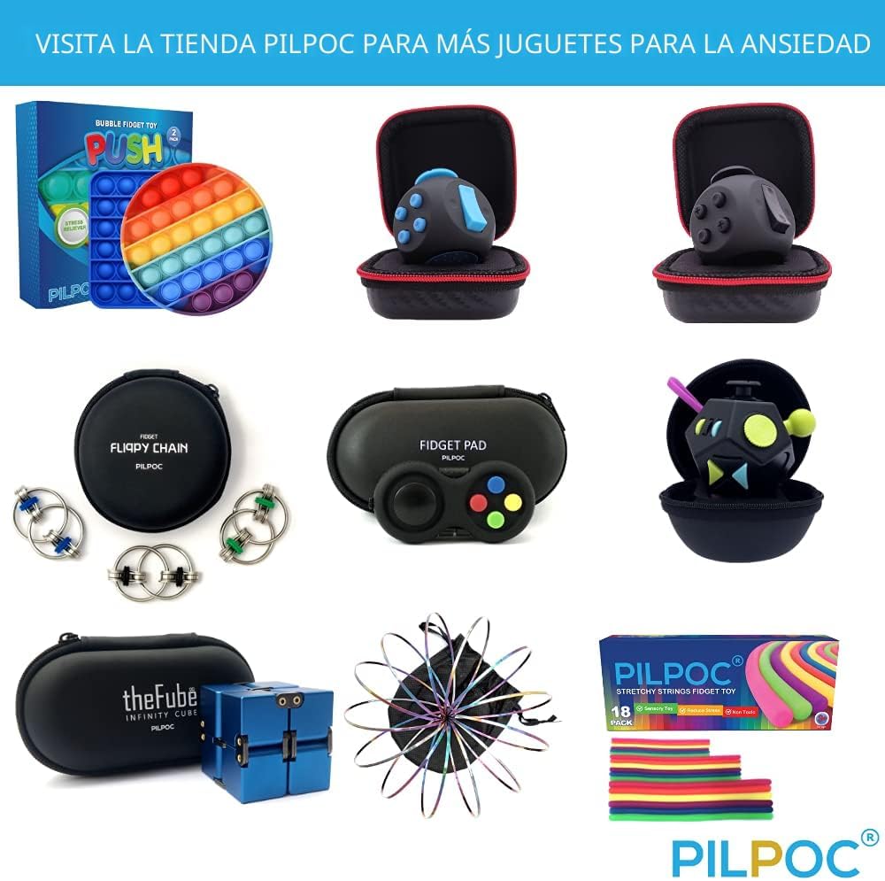 PILPOC theFube Cubo infinito de escritorio de juguete antiestrés -...