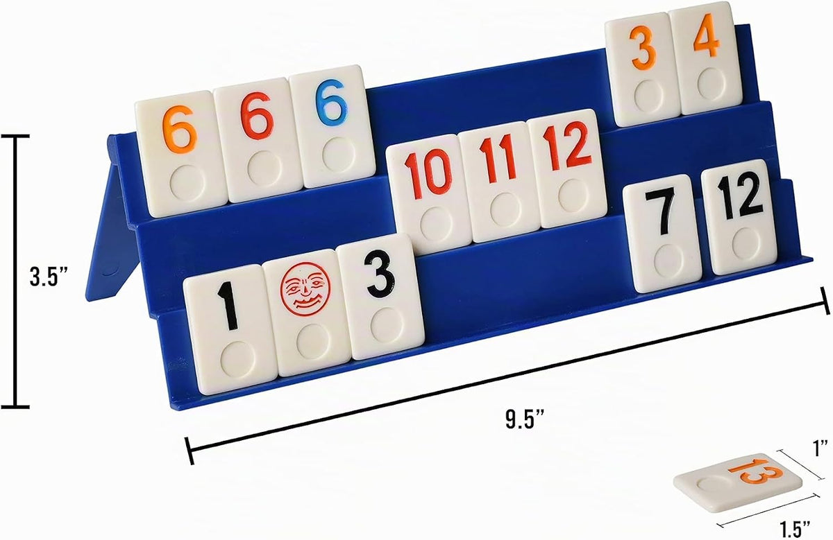Point Games Juego clásico de Rummy Cube de tamaño completo, con est...