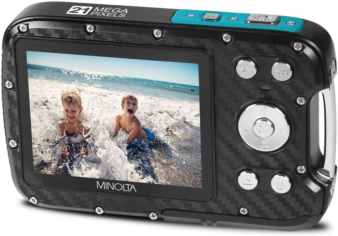 Minolta MN30WP - Cámara digital impermeable de 21 MP \/ 1080P HD (v...